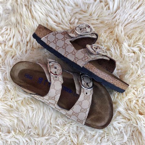 gucci birkenstocks women's|gucci birkenstock style sandals.